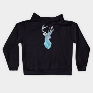 Watercolor Deer Illustration Kids Hoodie